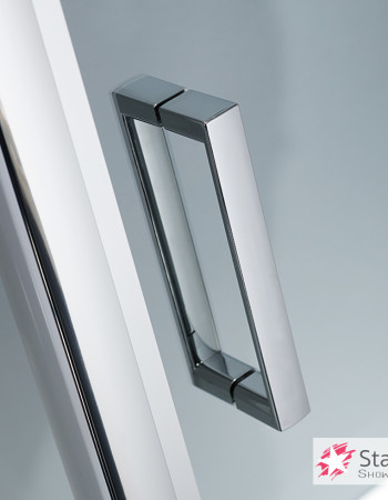 Ημικυκλική καμπίνα ντουζιέρας QUADRANT 90 (87-89εκ.), Starlet Clear Chrome